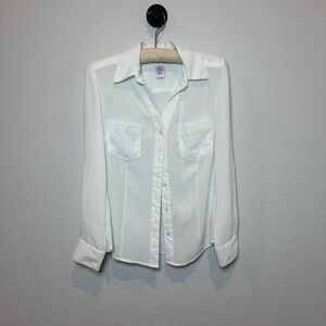 Candie's White Blouse Meduim